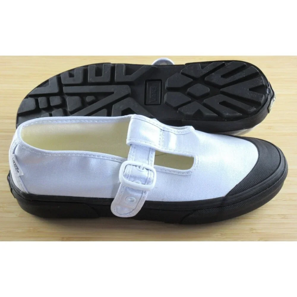 Vans Women's Style 93 Mary Jane Coated Canvas True White Shoes Size 7.5 NIB